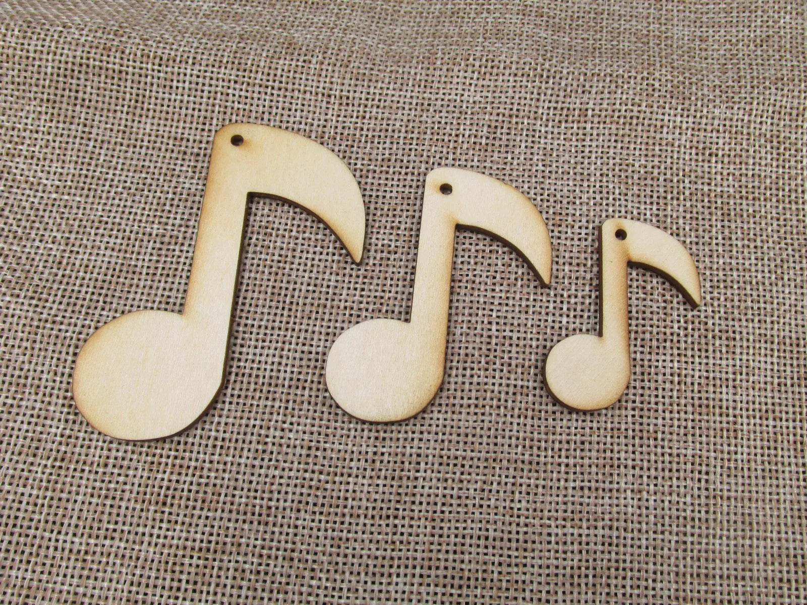 DIY Unfinished Laser Cut Wooden Earrings Blank Pendant Musical Notation Guitar Shapes For Jewelry Findings Components