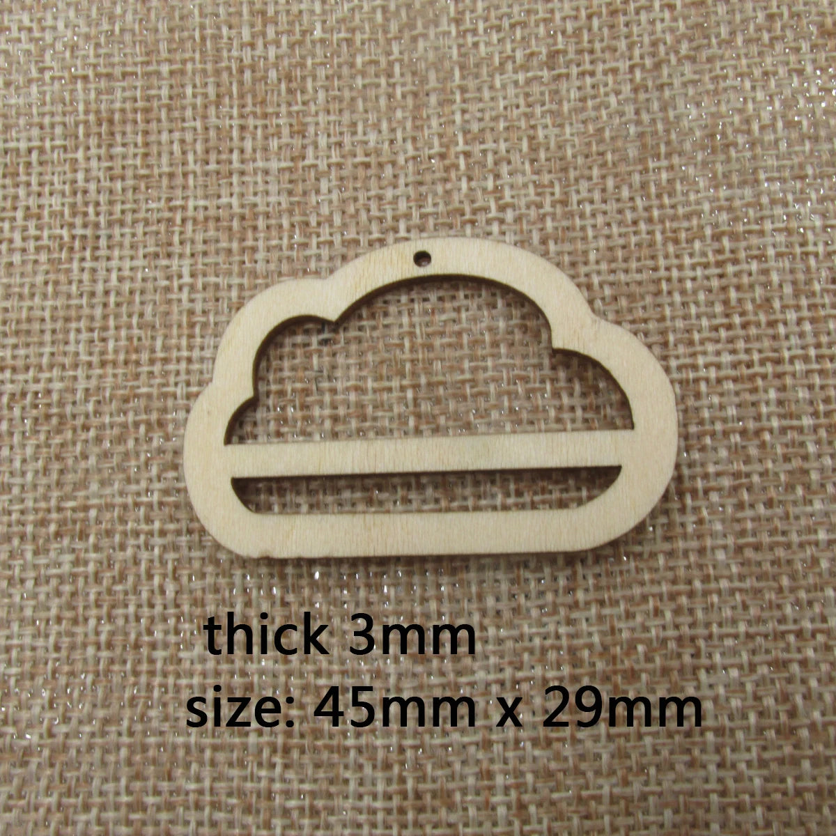10pcs Unfinished Wood Cloud Macrames Rainbow Shape Cutouts Wooden Macrame For DIY Earrings Findings Jewelry