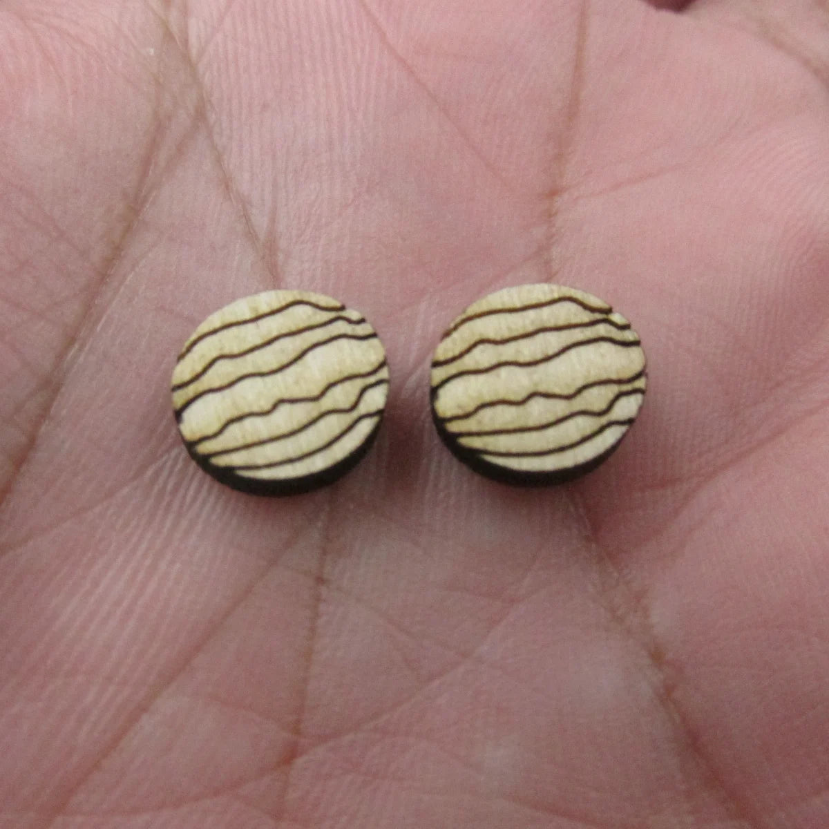5 Pair Unfinished Blank Wooden Food Fruits Strawberry Cabochon Watermelon Post Pomegranate Slice Wood Earrings Stud Jewerly