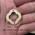 10 Pcs Unfinished Blank Wooden Geometric Rectangle Loop Shape Cutout Plywood Connector Jewelry Finding Supplies For Earrings
