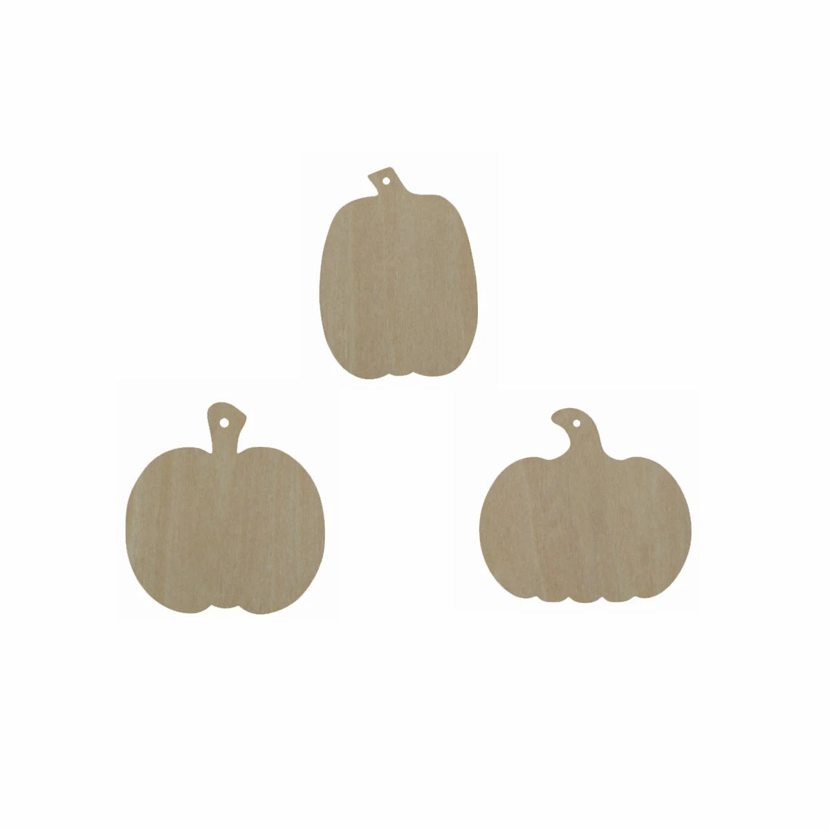 10pcs Bulk Unfinished Wooden Blank Holiday Halloween Pumpkin Cutout Shape For Fall Autumn Frame  Jewelry Findings