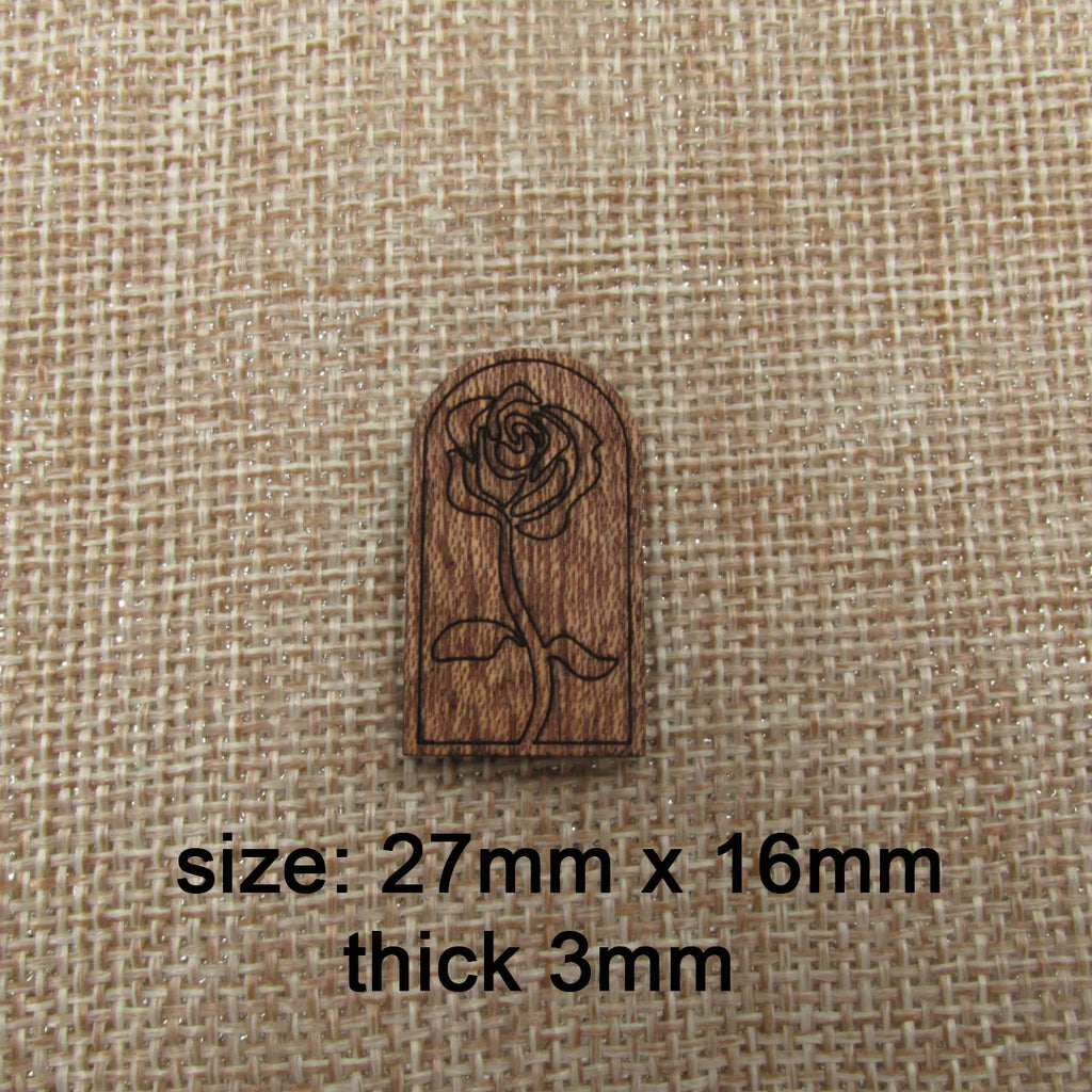 6pcs Unfinished Wooden Prince Fox Blank Charm For Jewelry Making Brooches Earring Pendant Bracelet Necklace Pin