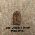 6pcs Unfinished Wooden Prince Fox Blank Charm For Jewelry Making Brooches Earring Pendant Bracelet Necklace Pin