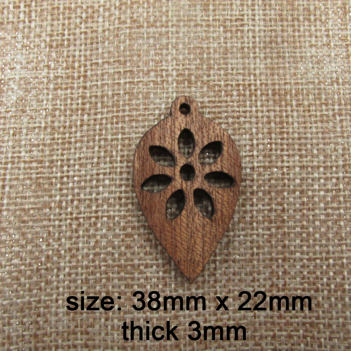 6pcs Unfinished Wood Leaf Charms Necklace Pendant Bracelet For Jewelry Making Handmade Crafts diy Supplies