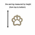 10pcs Unfinished Wood Blank Home Animal Dog Paw Cutout Shape Macrame Earring Pendant Charms For DIY Jewelry Making