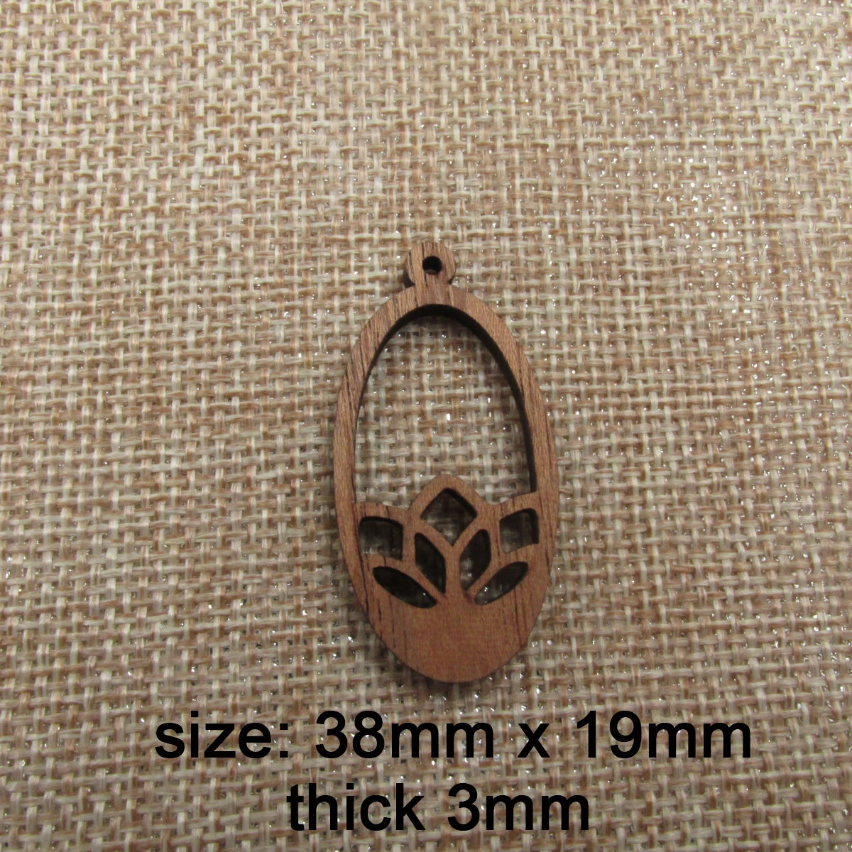 6pcs Unfinished Wood Lotus Flower Charms Earring Pendants For Jewelry Making DIY Handmade Craft