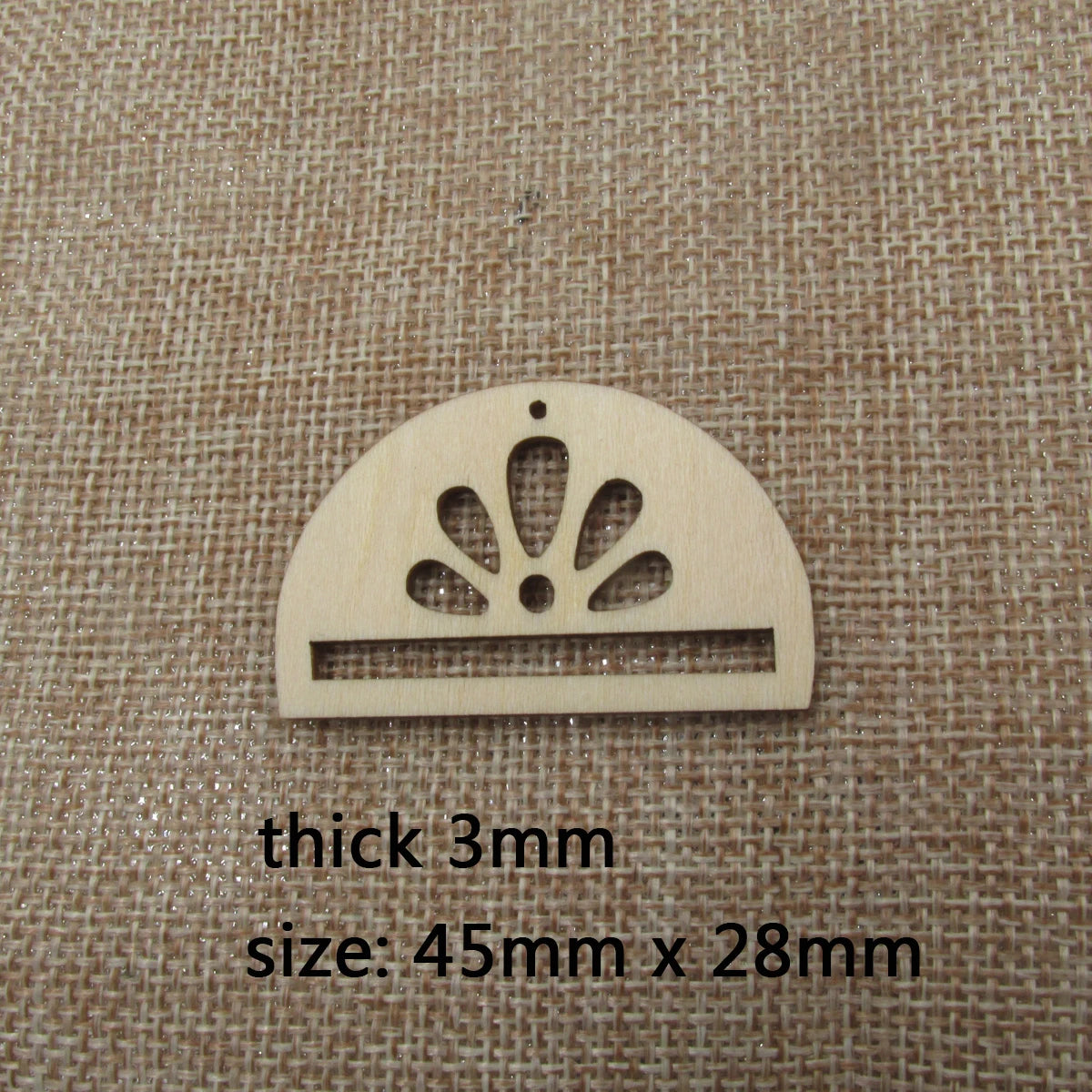 10pcs Unfinished Wood Blanks Flower Lotus Macrame Half Circle Diamond Shape Wooden Macrame For DIY Earrings Findings Jewelry