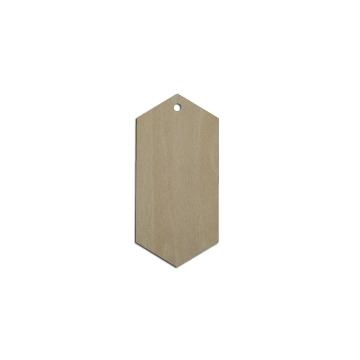10pcs Laser Cut Unfinished Blank Wood Geometric Long Hexagon Cutout Shape Earring Pendant Jewelry Charm Finding