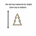 10pcs Unfinished Wood Blanks Triangle Christmas Tree Shape Macrame Earring Part Findings Wholesale For DIY Jewelry Making