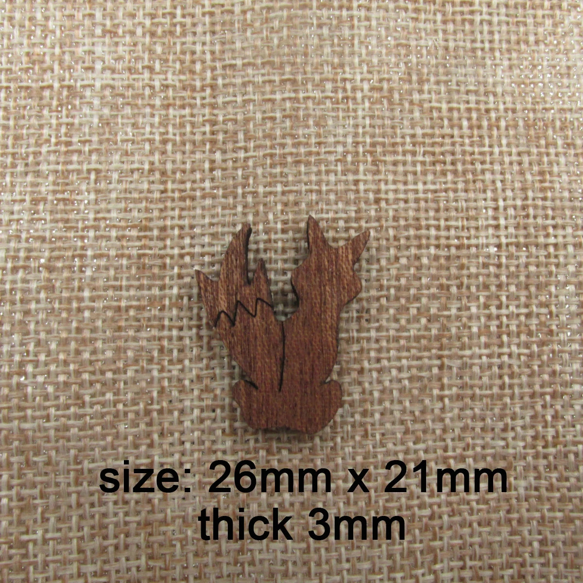 6pcs Unfinished Wooden Prince Fox Blank Charm For Jewelry Making Brooches Earring Pendant Bracelet Necklace Pin