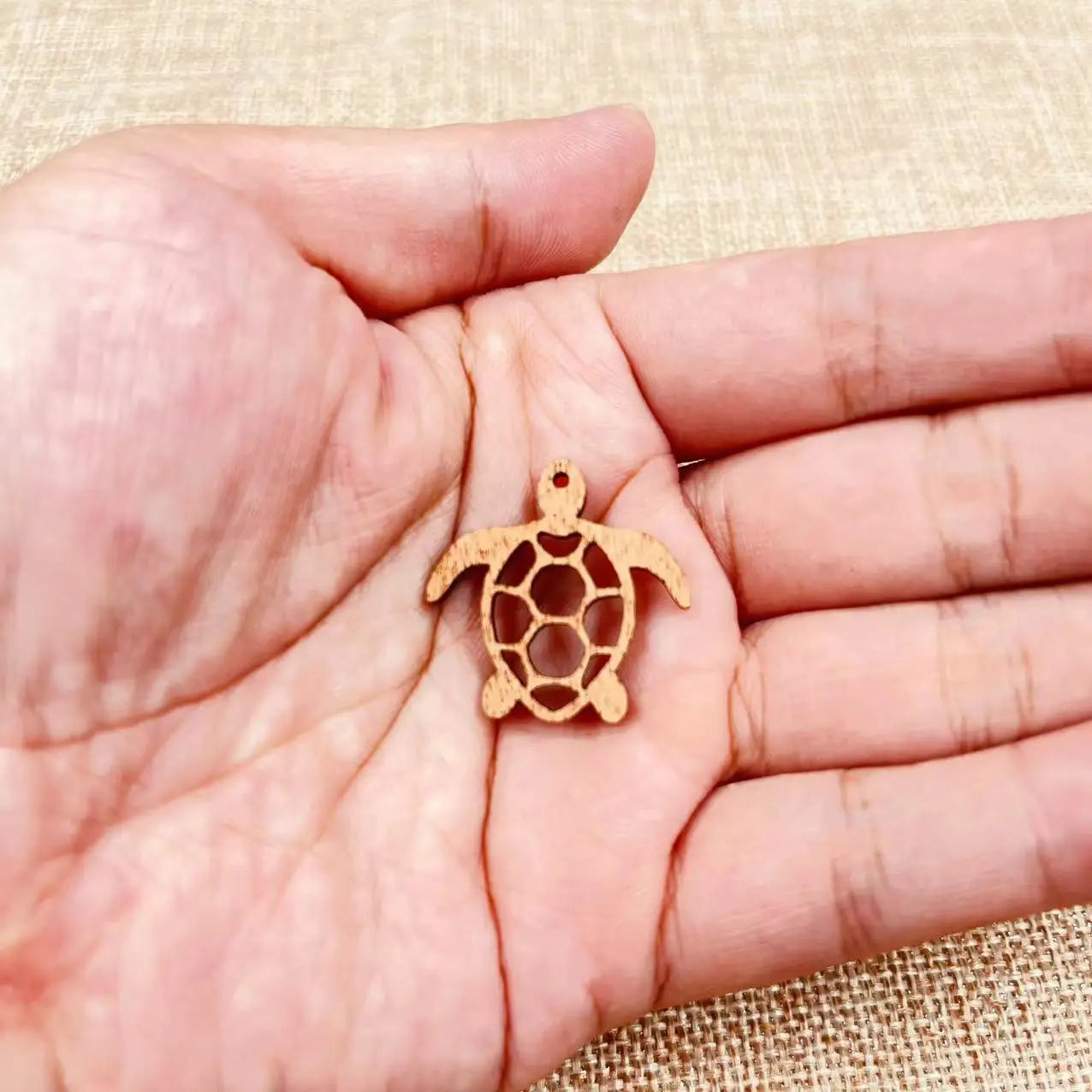 6pcs Unfinished Wooden Ocean Beach Sea Turtle Tortoise Charms Earring Pendants For Jewelry Making DIY Handmade Crafte