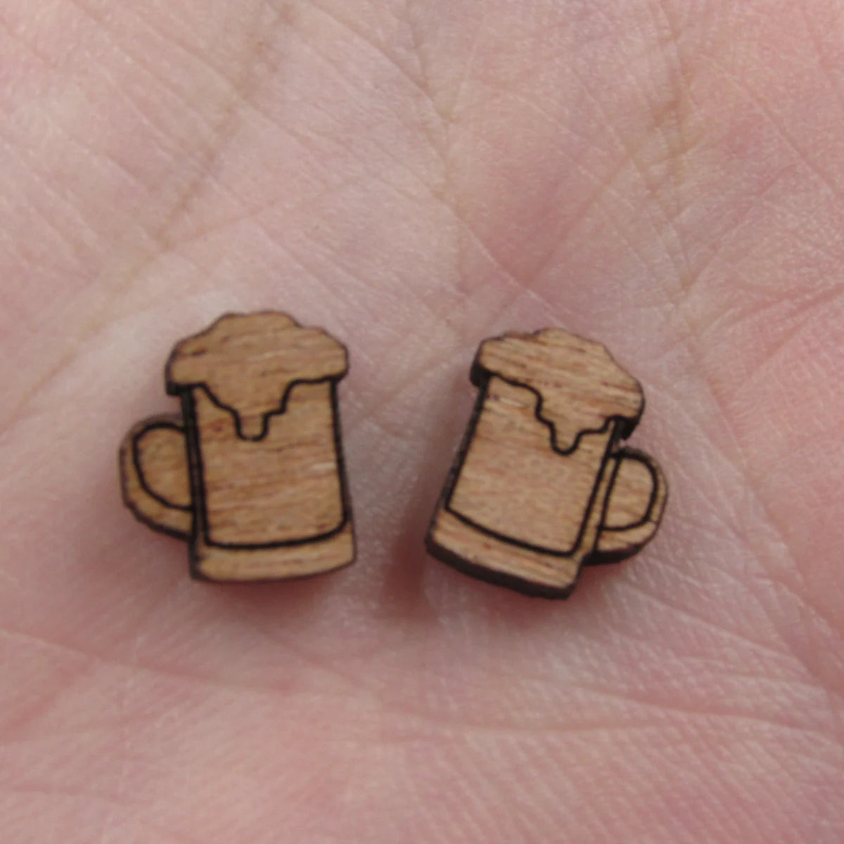 5 Pair Unfinished Blank Laser Cut Foods Wood Cabochon Coffee Cup Wooden Shape Charms Pendant For DIY Jewerly Earrings Suppliers