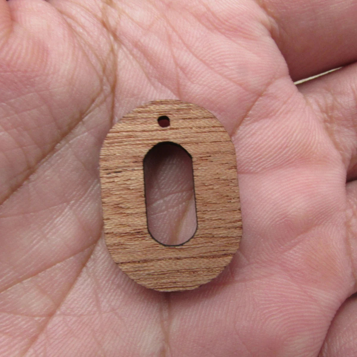 6 Pcs Unfinished Blank Wooden Oval Annulus Shape Cutout Wood Connector For Necklace Earring Pendant  DIY Making Jewelry
