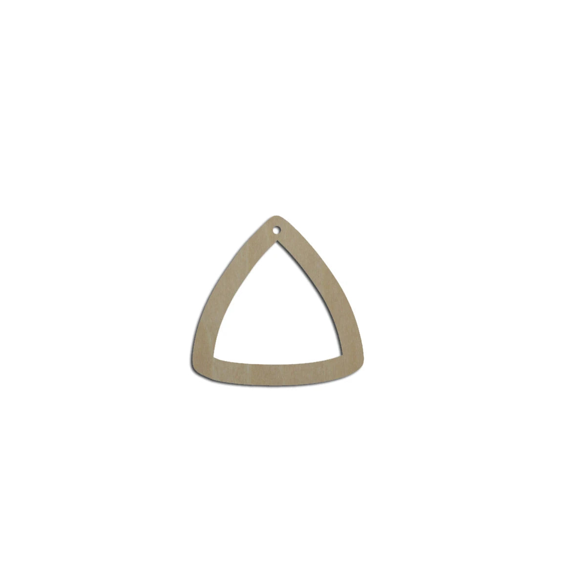 10pcs Unfinished Blank Wood Geometric Triangle Teardrop Cutout Shape Earring Pendant Jewelry Charm Finding