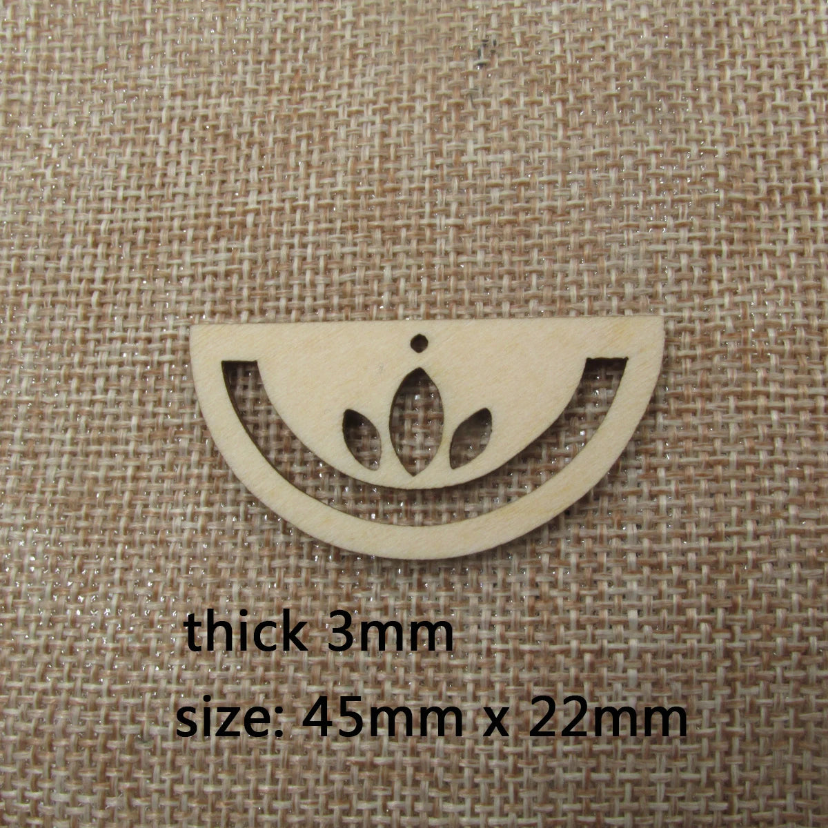 10pcs Unfinished Wood Blanks Flower Lotus Macrame Half Circle Diamond Shape Wooden Macrame For DIY Earrings Findings Jewelry