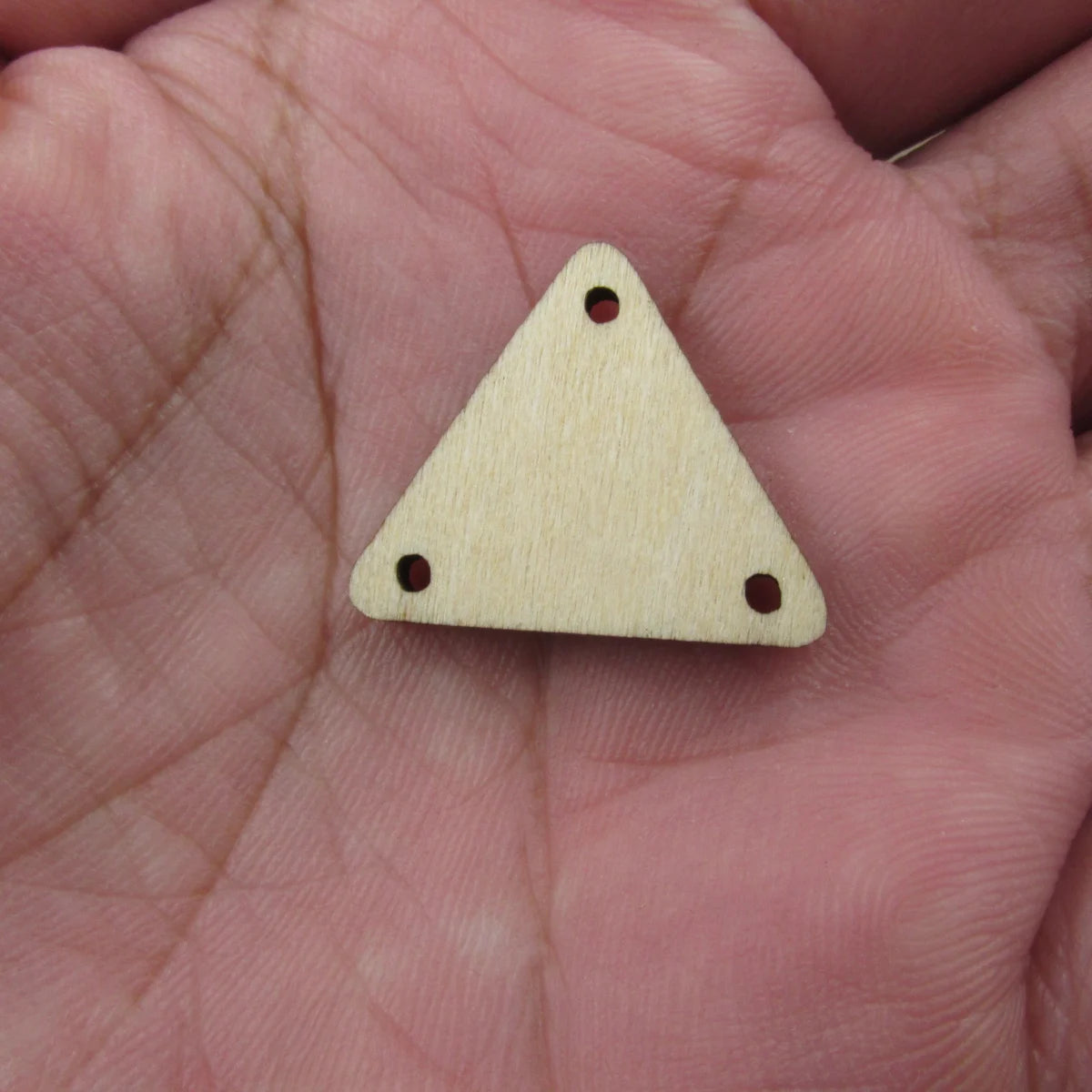 10 Pcs Unfinished Blank Wooden Geometric Triangle Shape Cutout Plywood Connector Jewelry Finding Supplies For Earrings