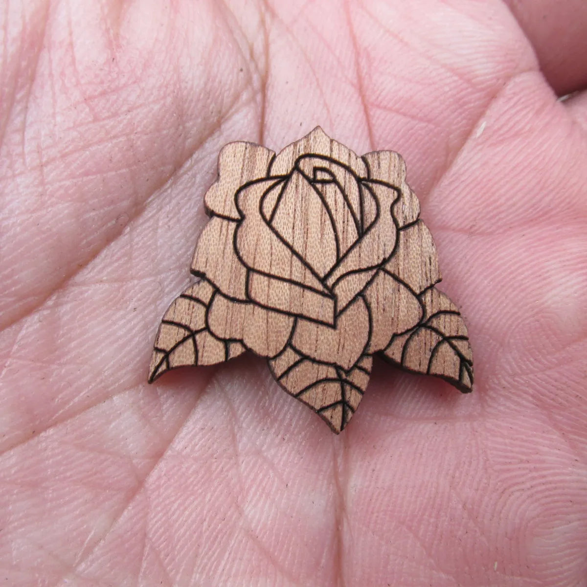 Laser Cut Jewelry Supplies Lotus Flower Unfinished Wooden Charms Pendants For Brooches Necklace  Jewerly Making