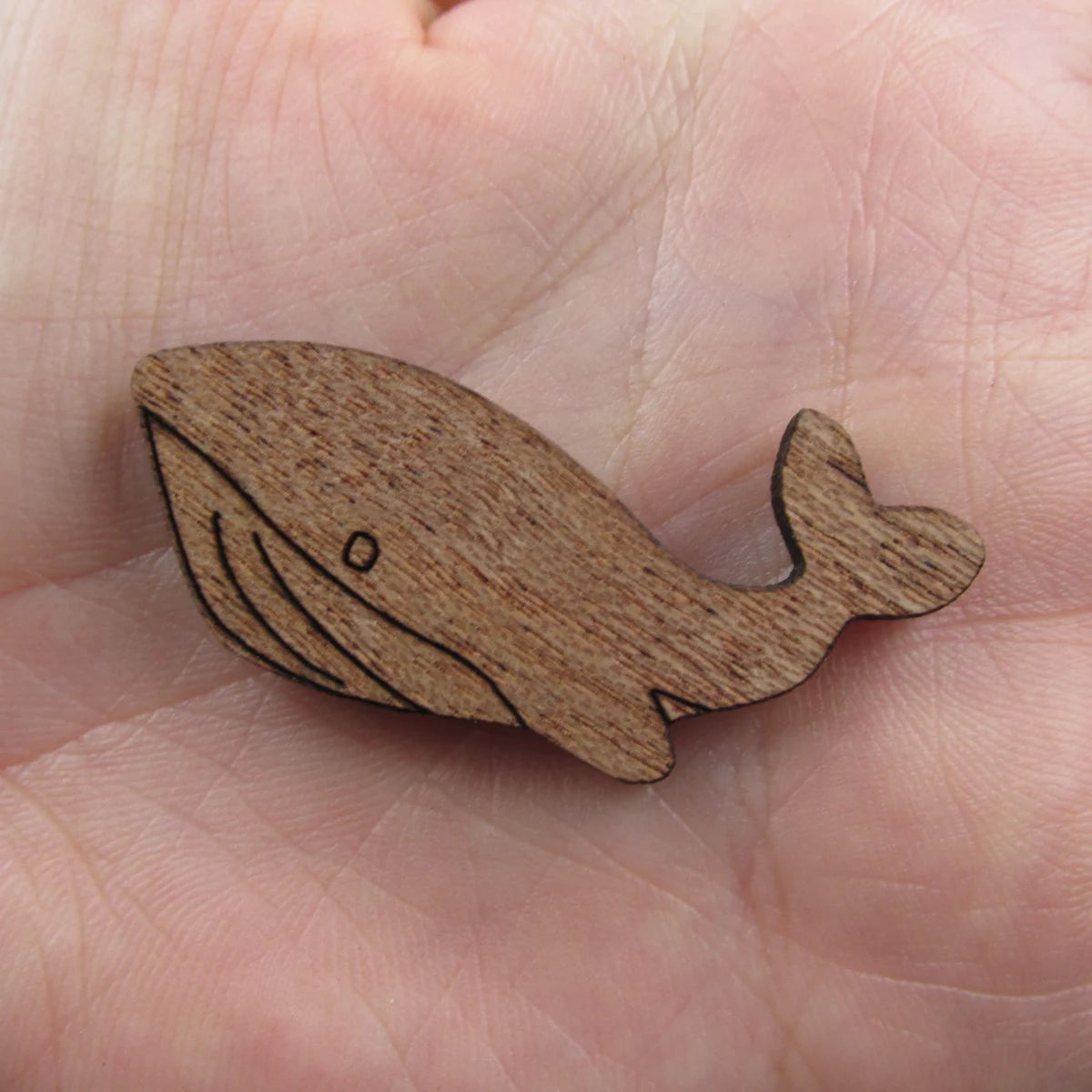 3 Pair Unfinished Under the Sea Ocean Animal Wooden Whales Shape Cutout For Brooches Pin Magnet Pendant Jewerly Diy Making