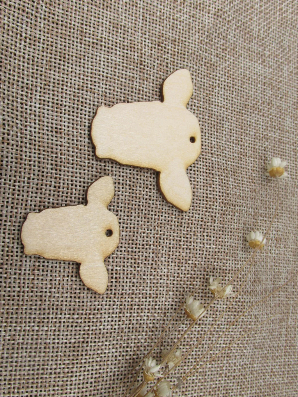 Unfinished Laser Cut Wooden Earrings Blank Pendant Wood Home Animal Bull Cow Shapes For DIY Jewelry Project Making