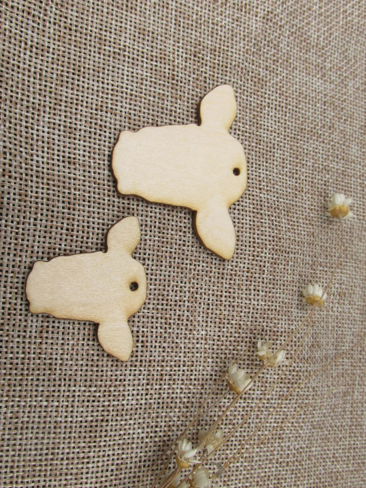 Unfinished Laser Cut Wooden Earrings Blank Pendant Wood Home Animal Bull Cow Shapes For DIY Jewelry Project Making