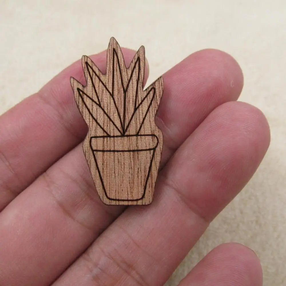 Unfinished Wood Charms Plants Pineapple Monstera Pendant Fruit Cactus Strawberry Watermelon Jewerly Accessory For DIY Protect