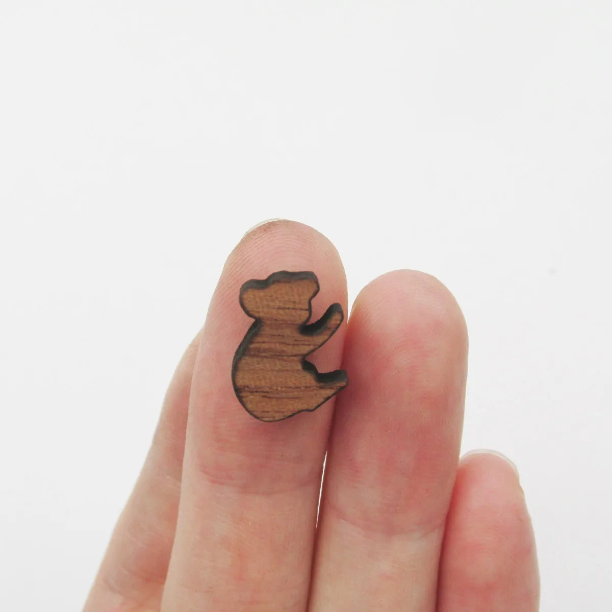 Laser Cut Animal Dino owl Bear Koala DIY Wooden Earring Charms Wood Cabochon Jewelry Earring Supplies
