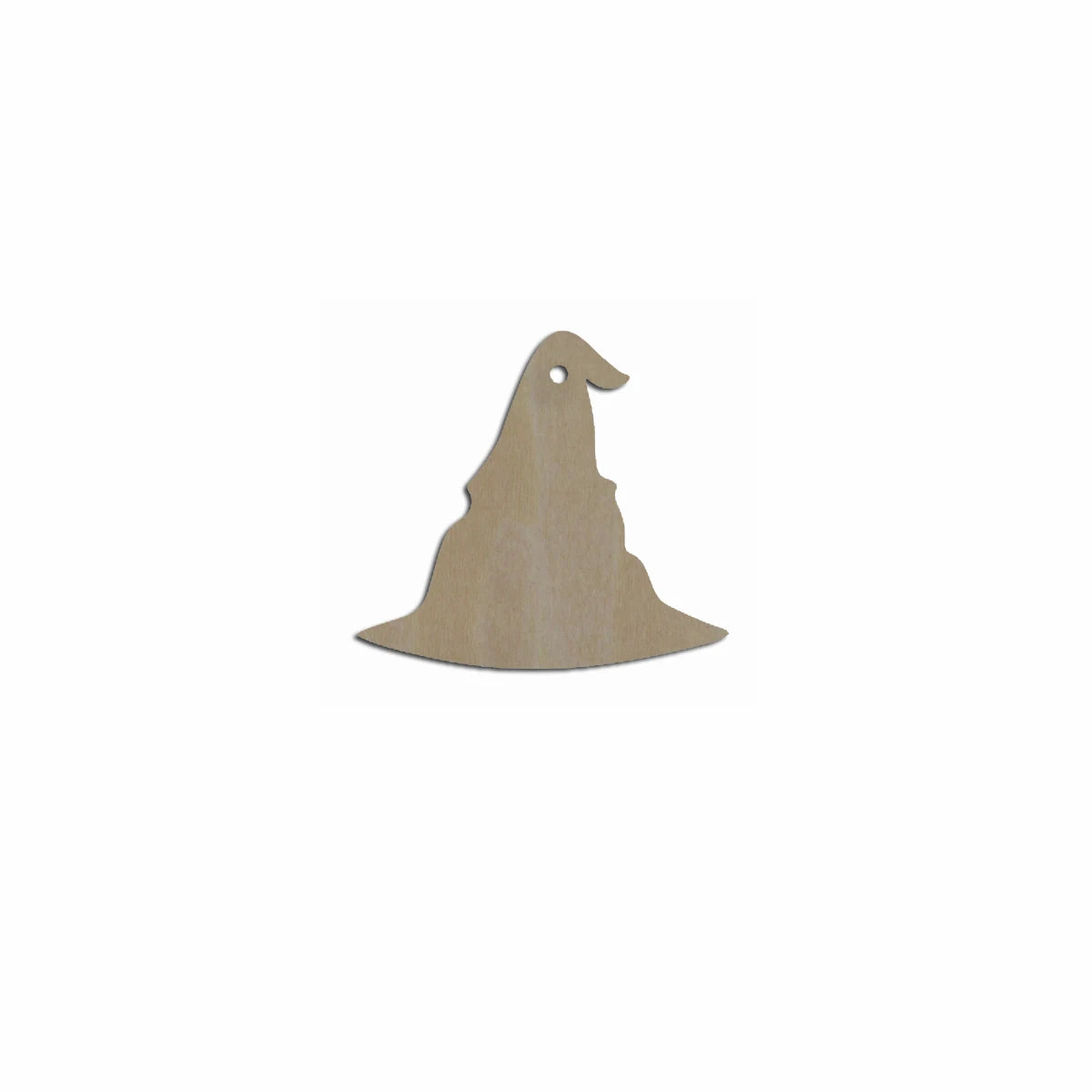 10pcs Bulk Unfinished Wooden Blank Holiday Halloween Witch Hat Cutout Shape For Spooky Horror Theme Earring