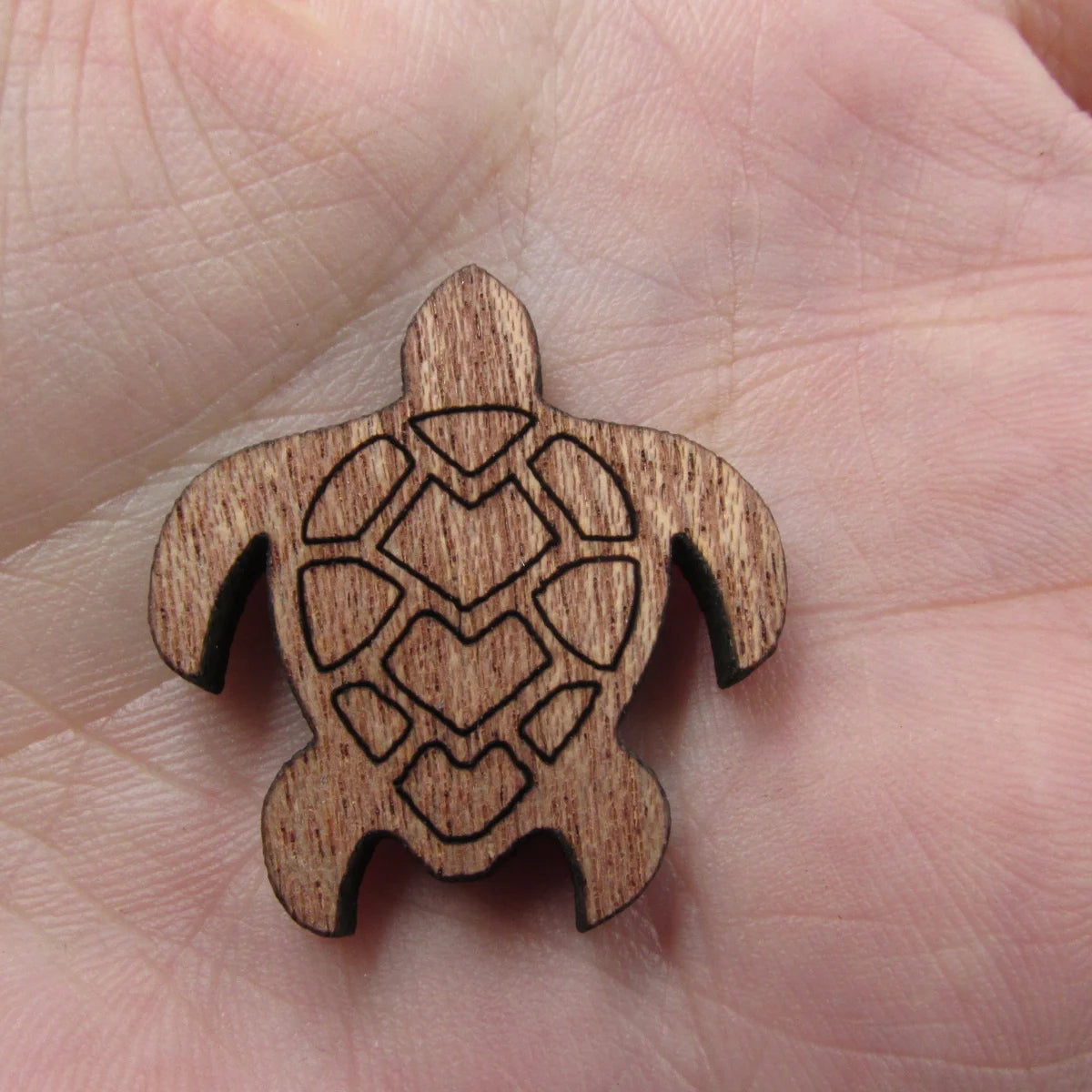 3 Pair Unfinished Beach Ocean Animal Wooden Turtle Shape Cutout For Brooches Pin Magnet Pendant Jewerly Diy Making