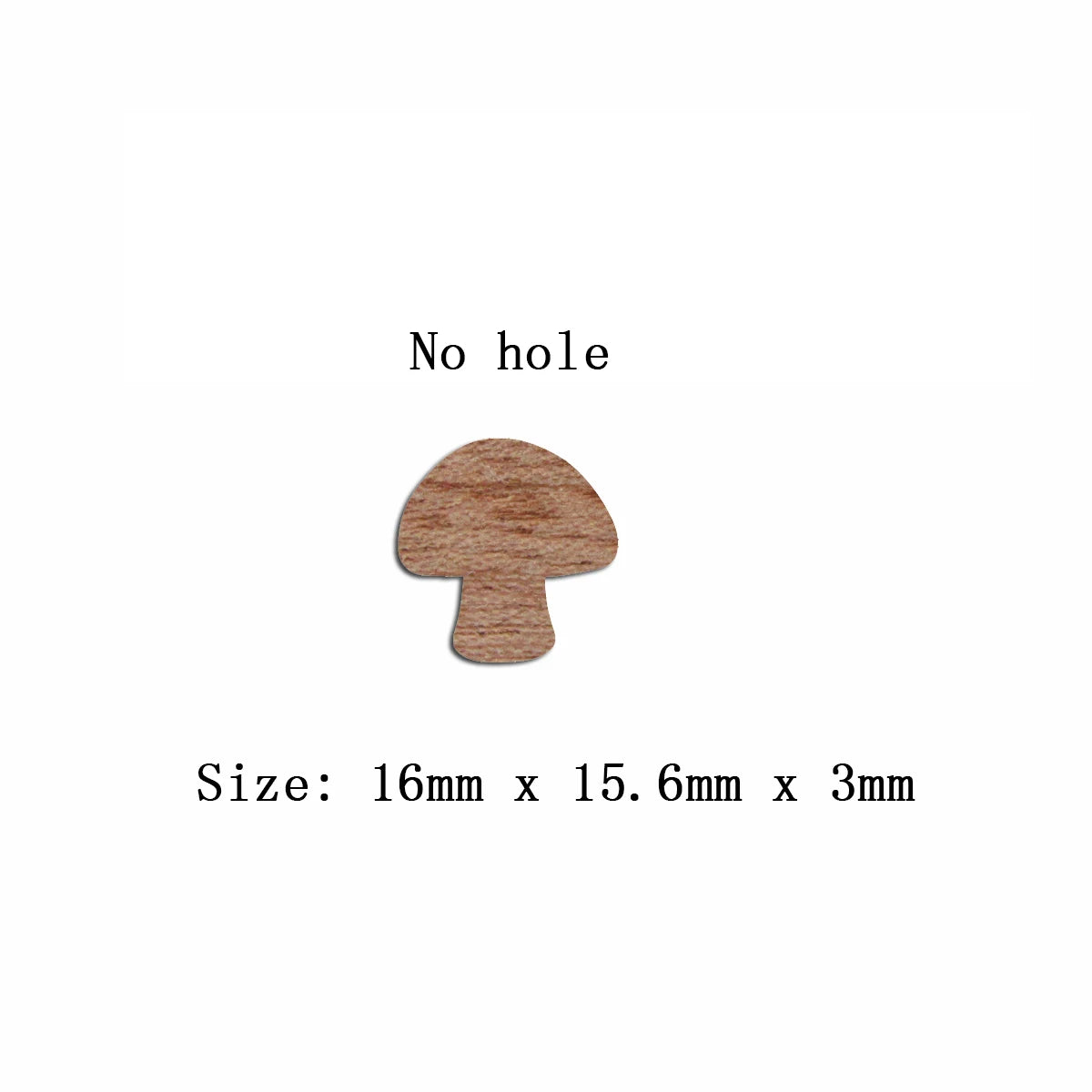 6pcs Unfinished Blank Wooden Mushroom Post Stud Earring Connector Pendant for Women Female Jewelry Making DIY Crafting