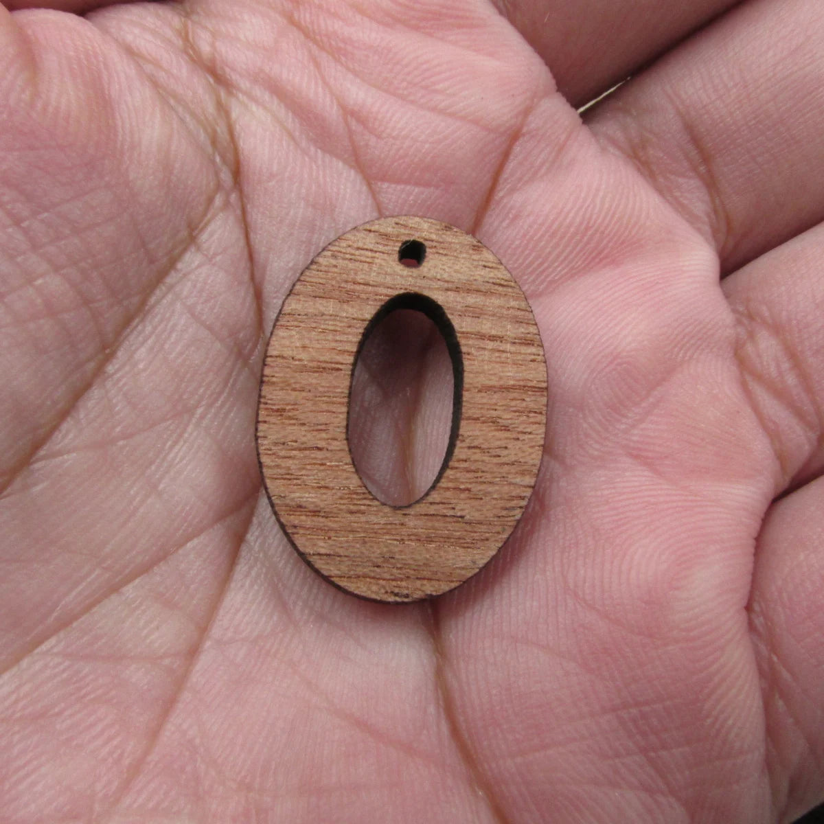 6 Pcs Unfinished Blank Wooden Oval Annulus Shape Cutout Wood Connector For Necklace Earring Pendant  DIY Making Jewelry