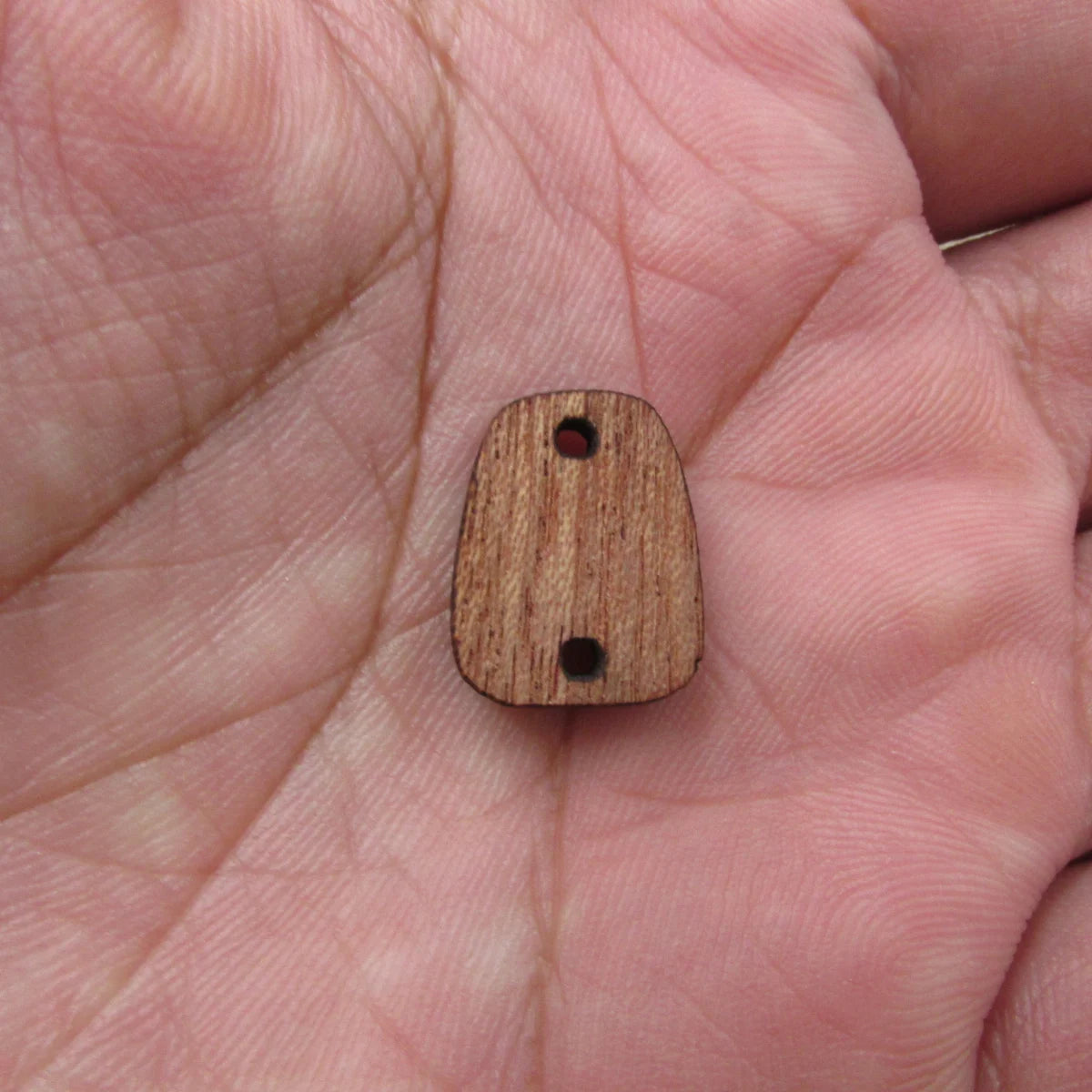 6 Pcs Unfinished Blank Wooden Trapezoid Wood Shape Cutout Necklace Earring Pendant Connector For  DIY Making Jewelry