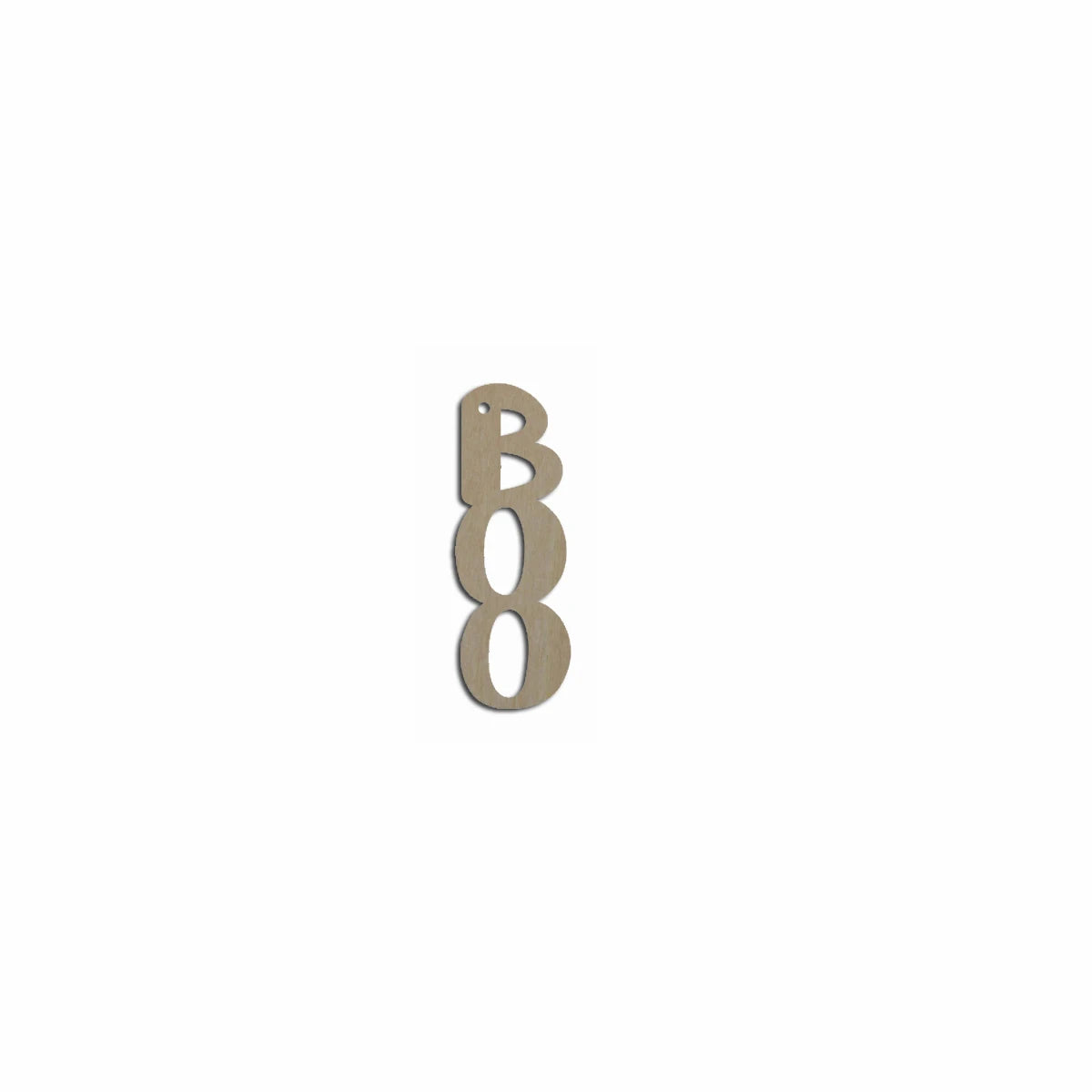 10pcs Bulk Unfinished Wooden Blank Holiday Halloween Boo Word Cutout Shape For Spooky Horror Theme Earring