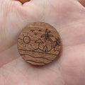 3 Pair Unfinished Beach Ocean Wooden Wave Shape Cutout For Brooches Pin Magnet Pendant Jewerly Diy Making