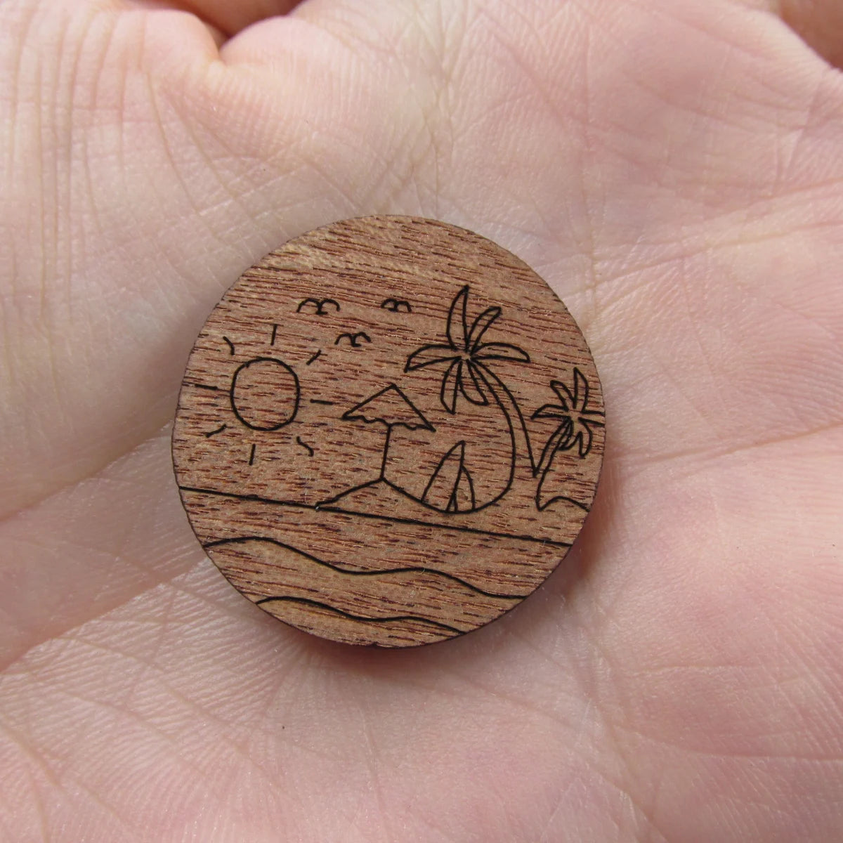 3 Pair Unfinished Beach Ocean Wooden Wave Shape Cutout For Brooches Pin Magnet Pendant Jewerly Diy Making