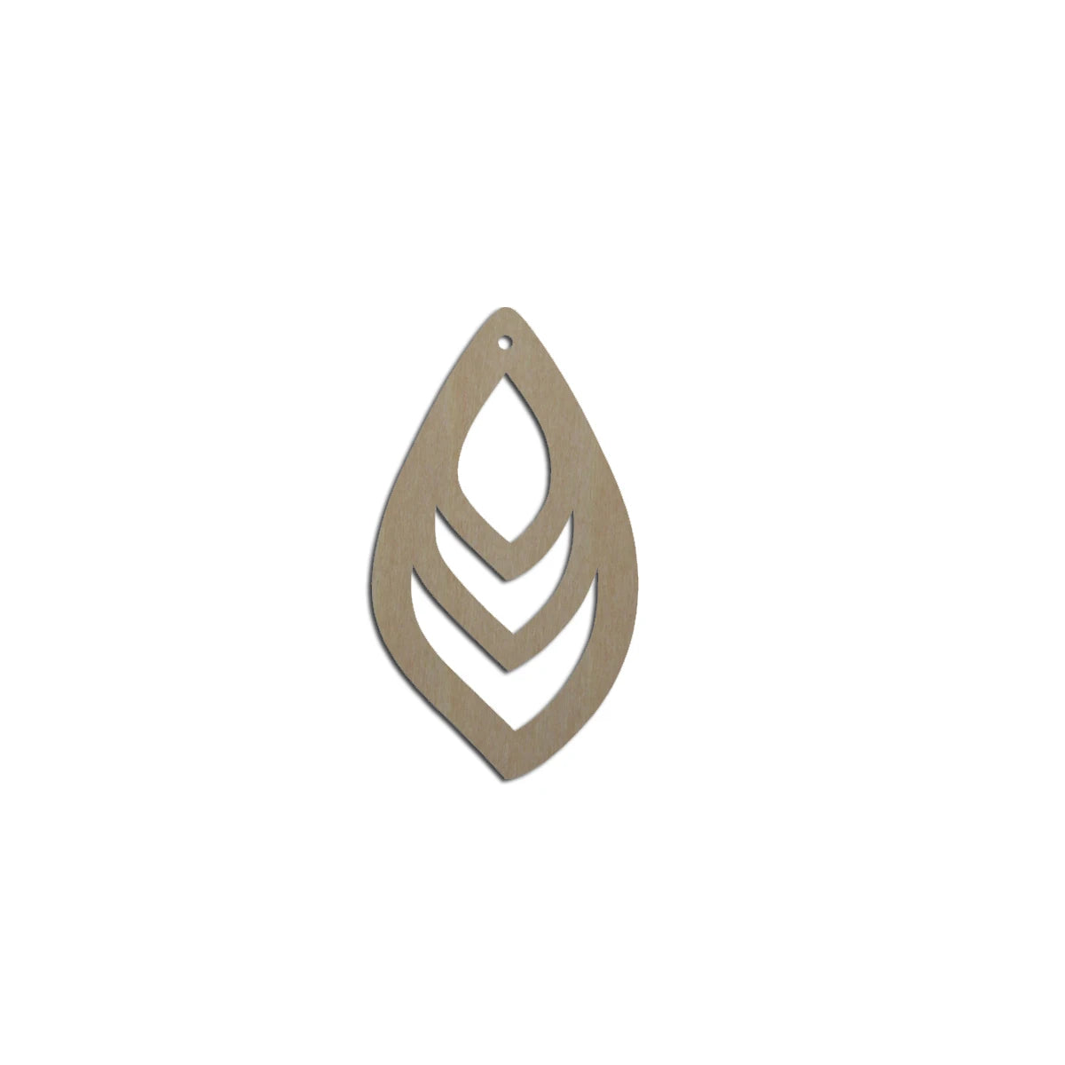 10pcs Laser Cut Unfinished Blank Wood Leaf Shape Earring Pendant Jewelry Leaves Charm Finding For DIY Making Project