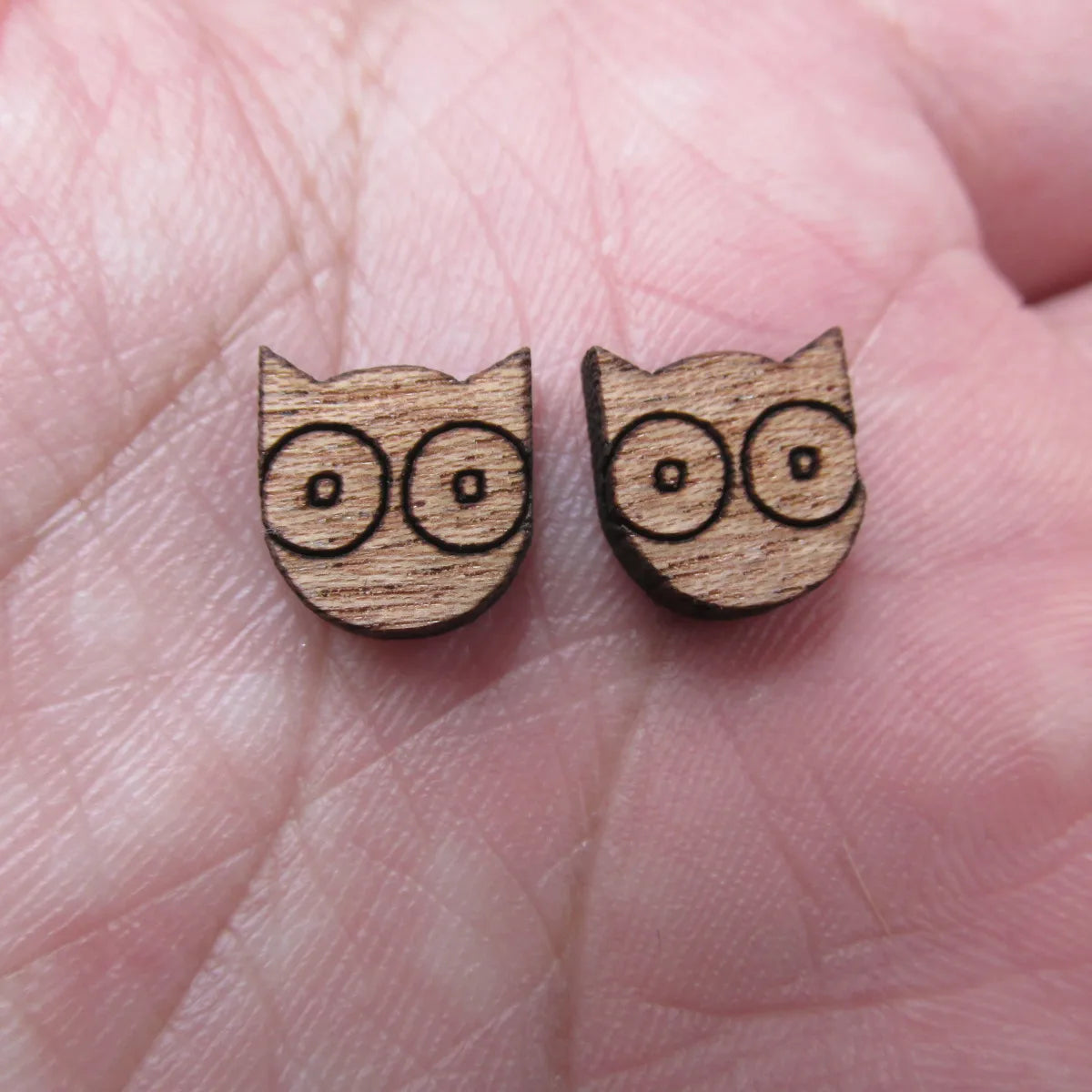 Laser Engraved Unfinished Wood Owl Bird Cabochon Charms Perfect For DIY Craft  Earring Stud  Jewerly Accessory