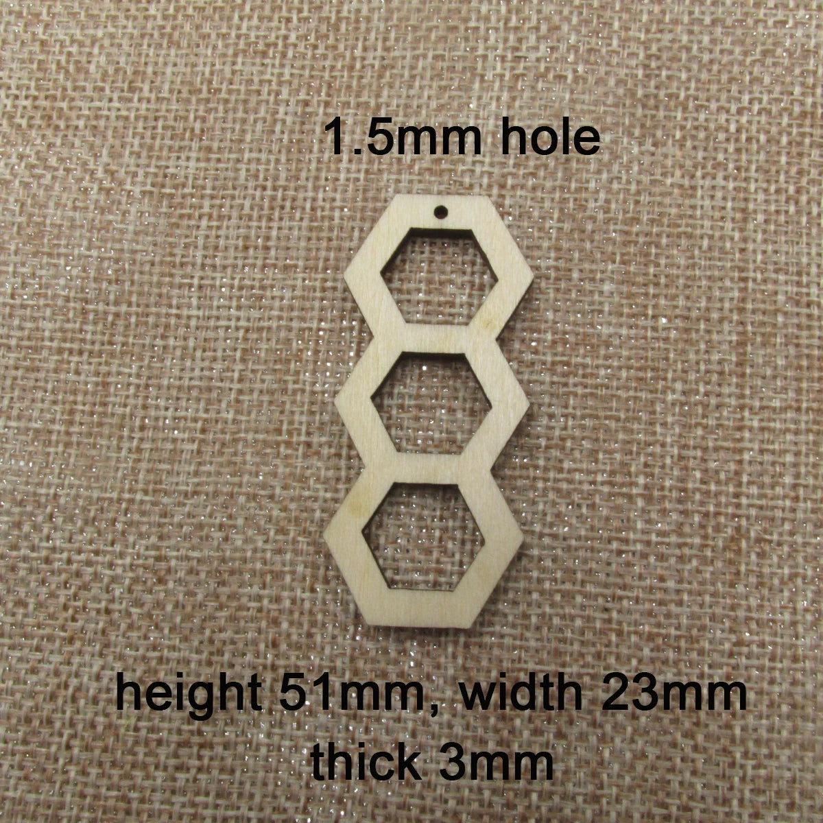 10pcs Unfinished Blanks Wooden Rectangle Hexagon Honeycomb Shape Hollow Dangle Earrings DIY Findings Jewelry