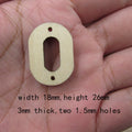 10 Pcs Unfinished Blank Wooden Geometric Oval Loop Shape Cutout Plywood Connector Jewelry Finding Supplies For Earrings