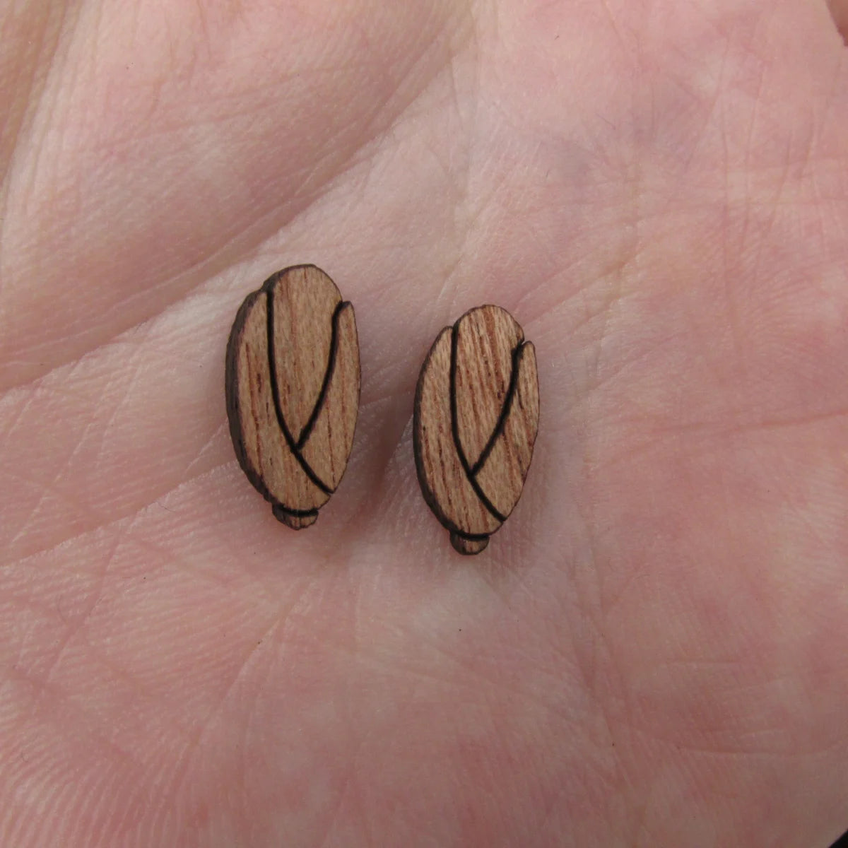 5 Pair Unfinished Blank Wooden Cabochon Wood Sweet Corn Radish Turnips Shape Cutouts For DIY Craft Earring Stud