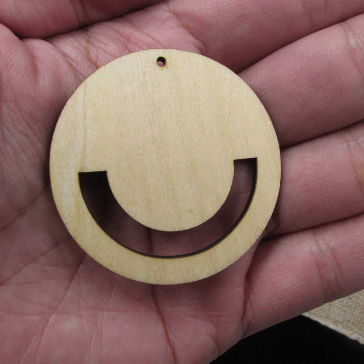 10pcs 1.75 inch Diameter Unfinished Wooden Blanks Geometric Circle Round Macrame DIY Earrings Findings Accessories Supplies