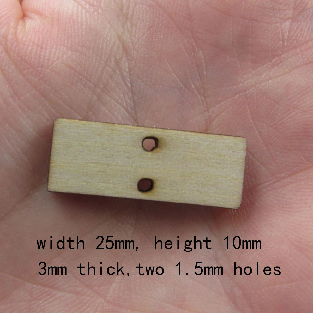 10 Pcs Unfinished Blank Wooden Geometric Rectangle Fan Arch Arc Shape Cutout Plywood Connector Jewelry Finding Supplies