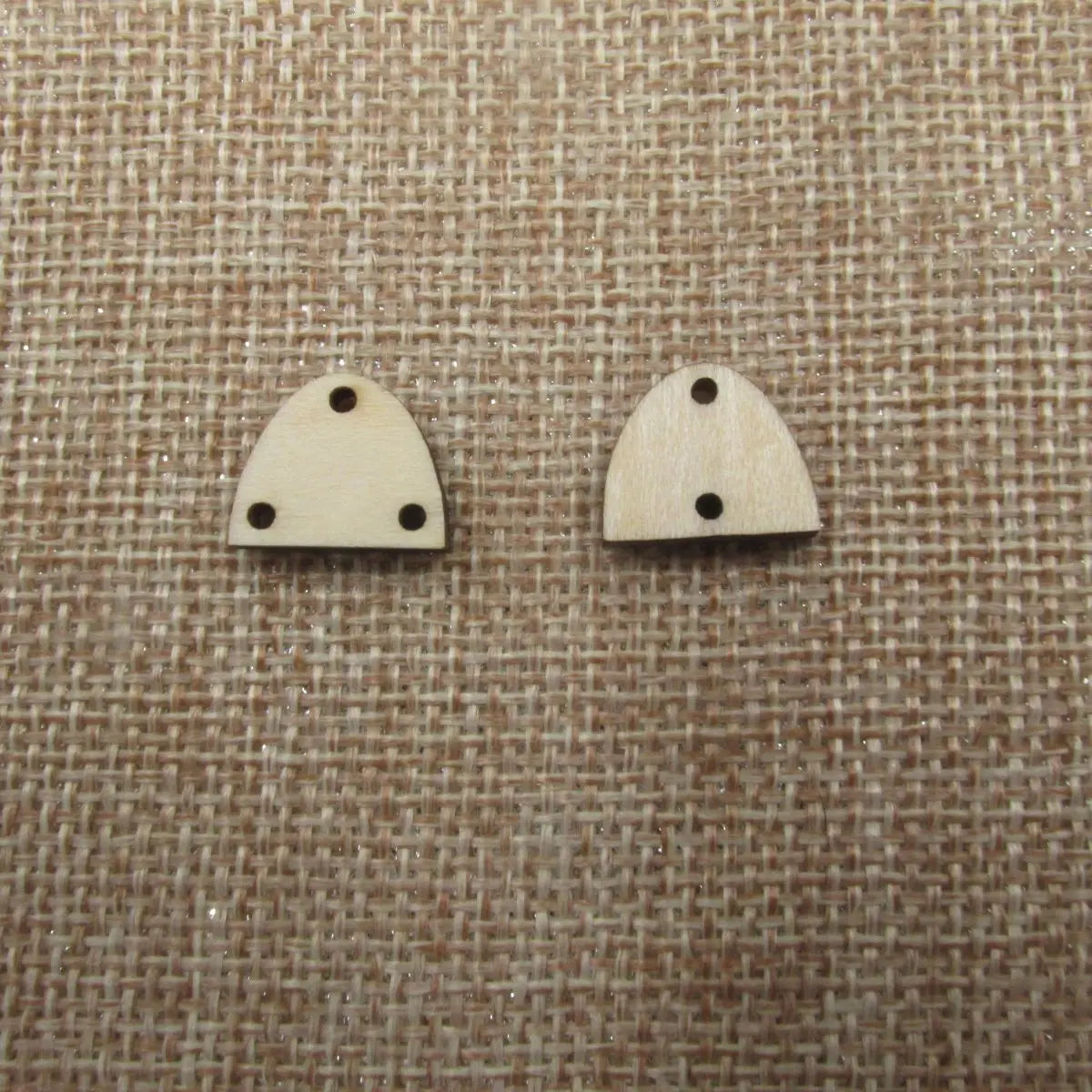 10 Pcs Unfinished Blank Wooden Geometric Half Small Circle Shape Cutout Plywood Connector Jewelry Finding Supplies