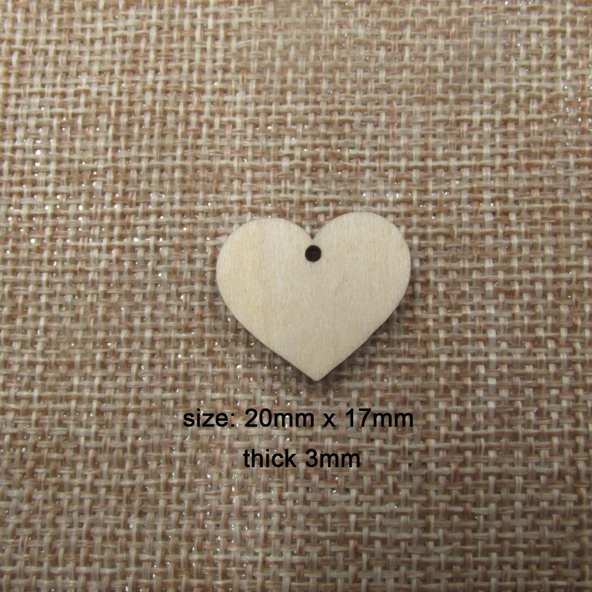10 Pcs Unfinished Blank Wooden Heart Shape Cutout Plywood Connector Jewelry Finding Supplies