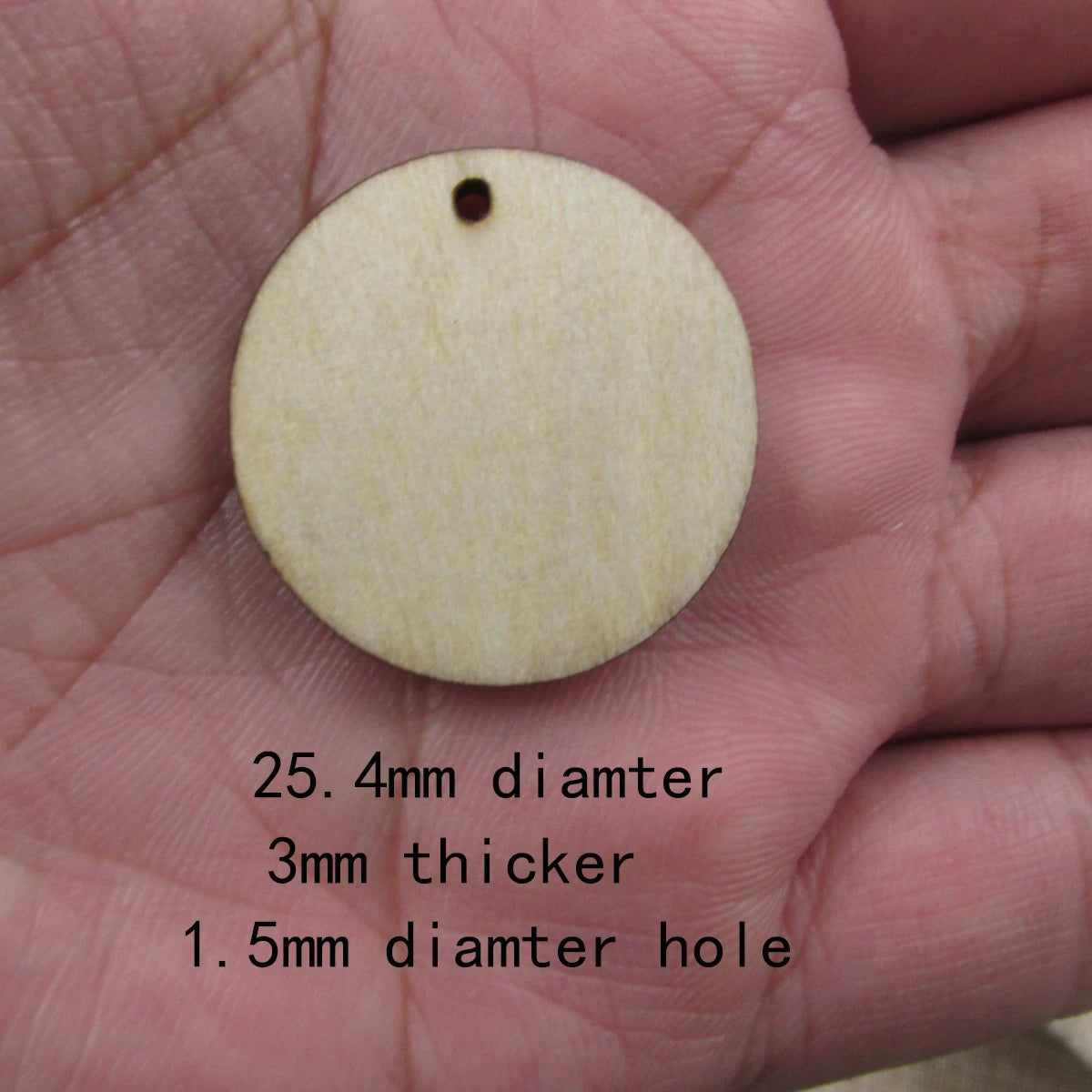10 Pcs Unfinished Blank Wooden Geometric Circle Round Shape Cutout Plywood Connector Jewelry Finding Supplies For Earrings