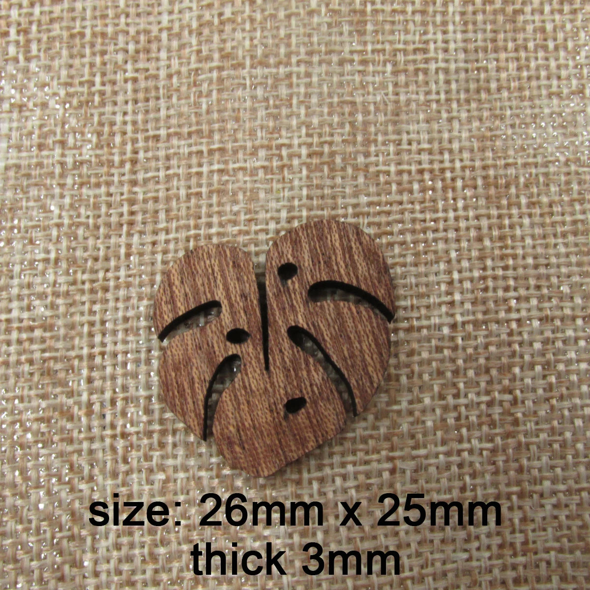 6pcs Unfinished Blank Wood Monstera Leaf Shape Wooden Charms Pendants Leaves Earrings Necklace For DIY Jewelry Making