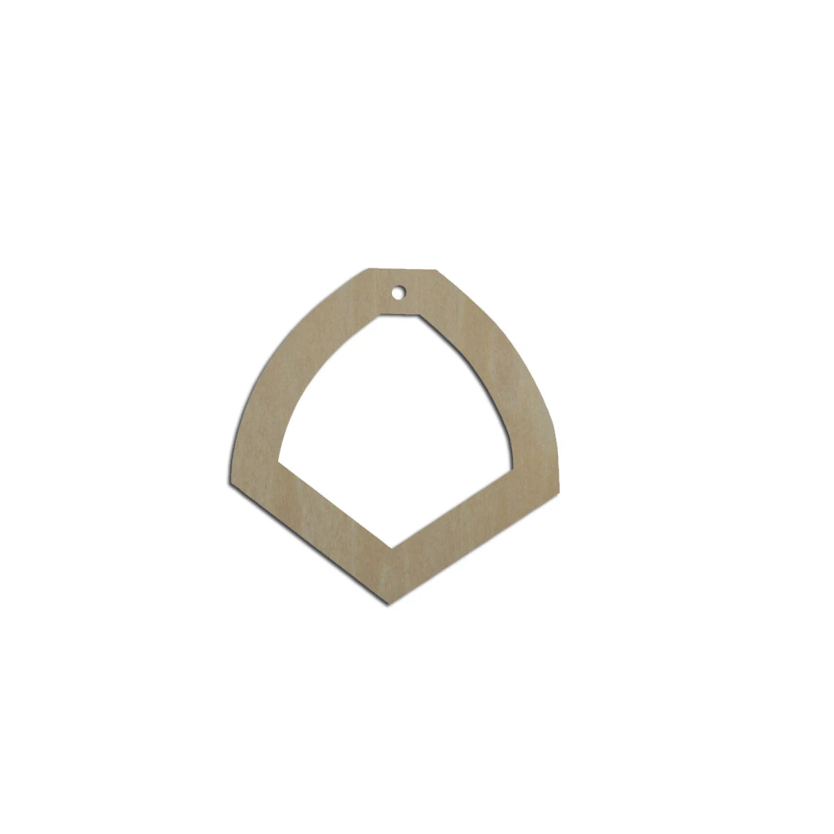 10pcs Laser Cut Unfinished Blank Wood Geometric Triangle Hollow Cup Cutout Shape Earring Pendant Jewelry Charm Finding
