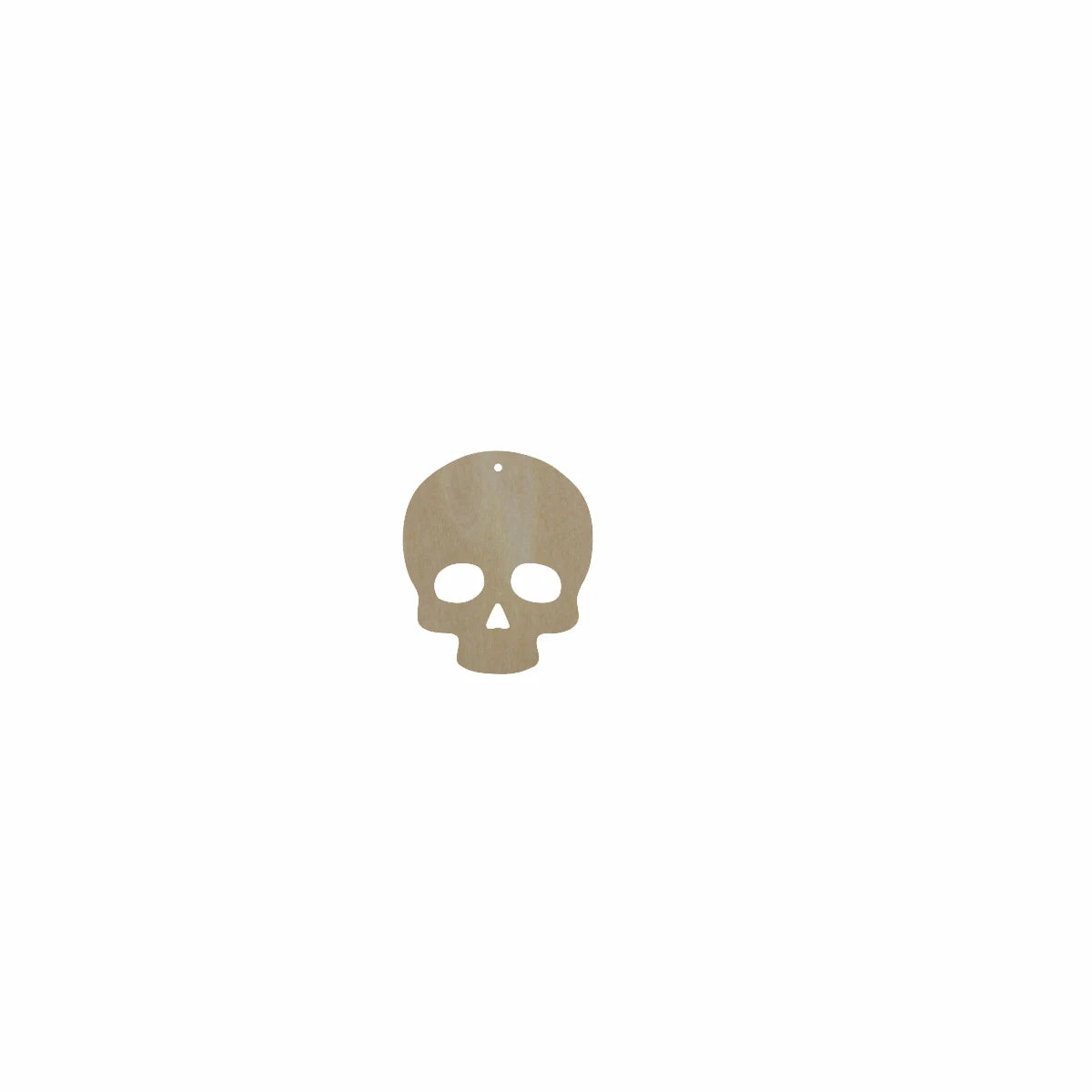10pcs Bulk Unfinished Wooden Blank Holiday Halloween Skull And Bones Cutout Shape For Spooky Horror Theme Jewelry Earring