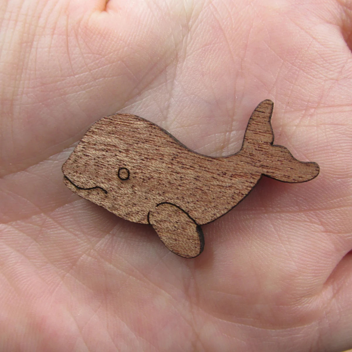 3 Pair Unfinished Under the Sea Ocean Animal Wooden Whales Shape Cutout For Brooches Pin Magnet Pendant Jewerly Diy Making