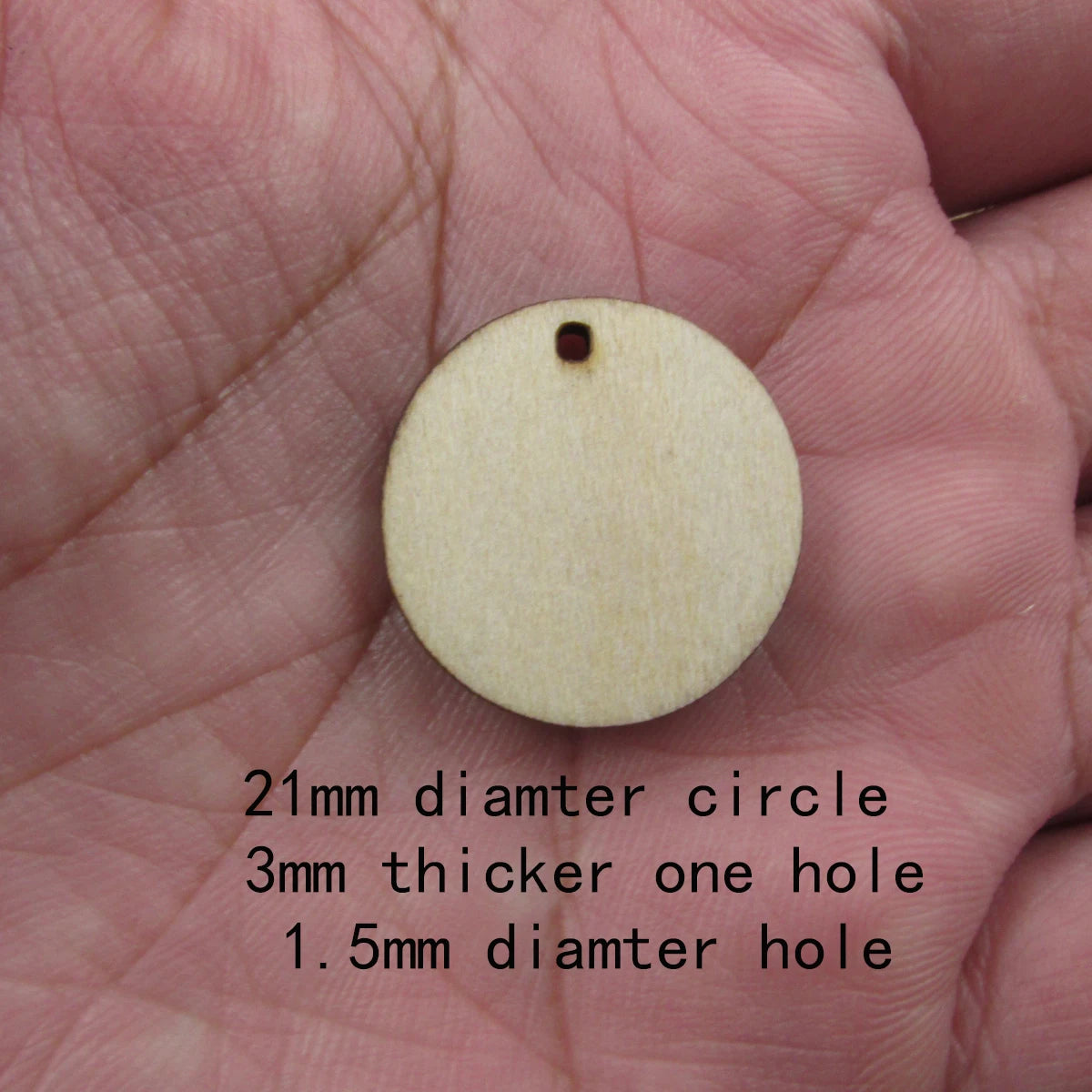 10 Pcs Unfinished Blank Wooden Geometric Circle Round Shape Cutout Plywood Connector Jewelry Finding Supplies For Earrings