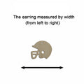 10pcs Multiple Size Unfinished Wooden Blanks Sport Football Helmet Cutout Shape Dangle Earring For Jewelry Supplier